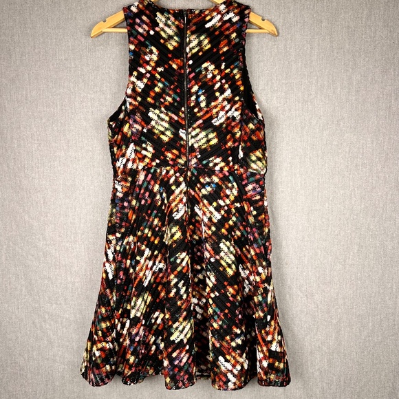 Mossimo Knee-Length Sleeveless Color Pop Eyelet Dress L Cocktail Party Holiday - Picture 4 of 12